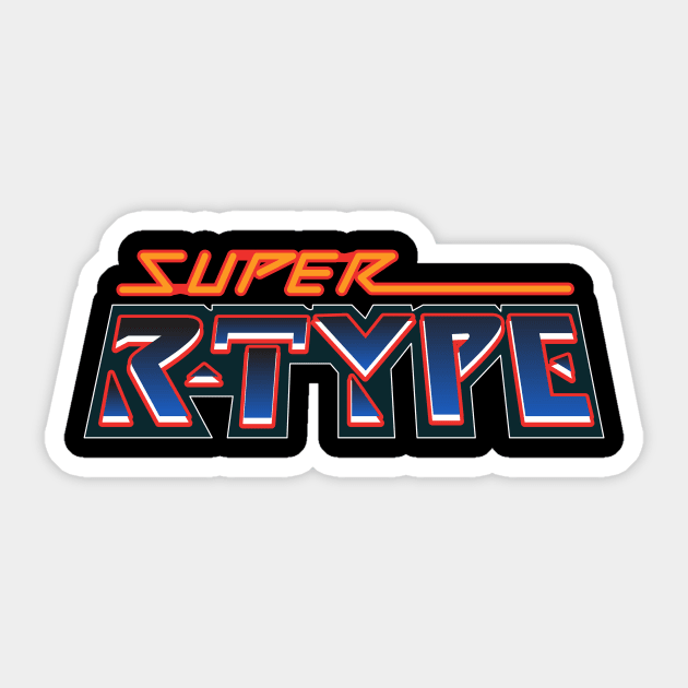 Super R-Type Sticker by SNEShirts